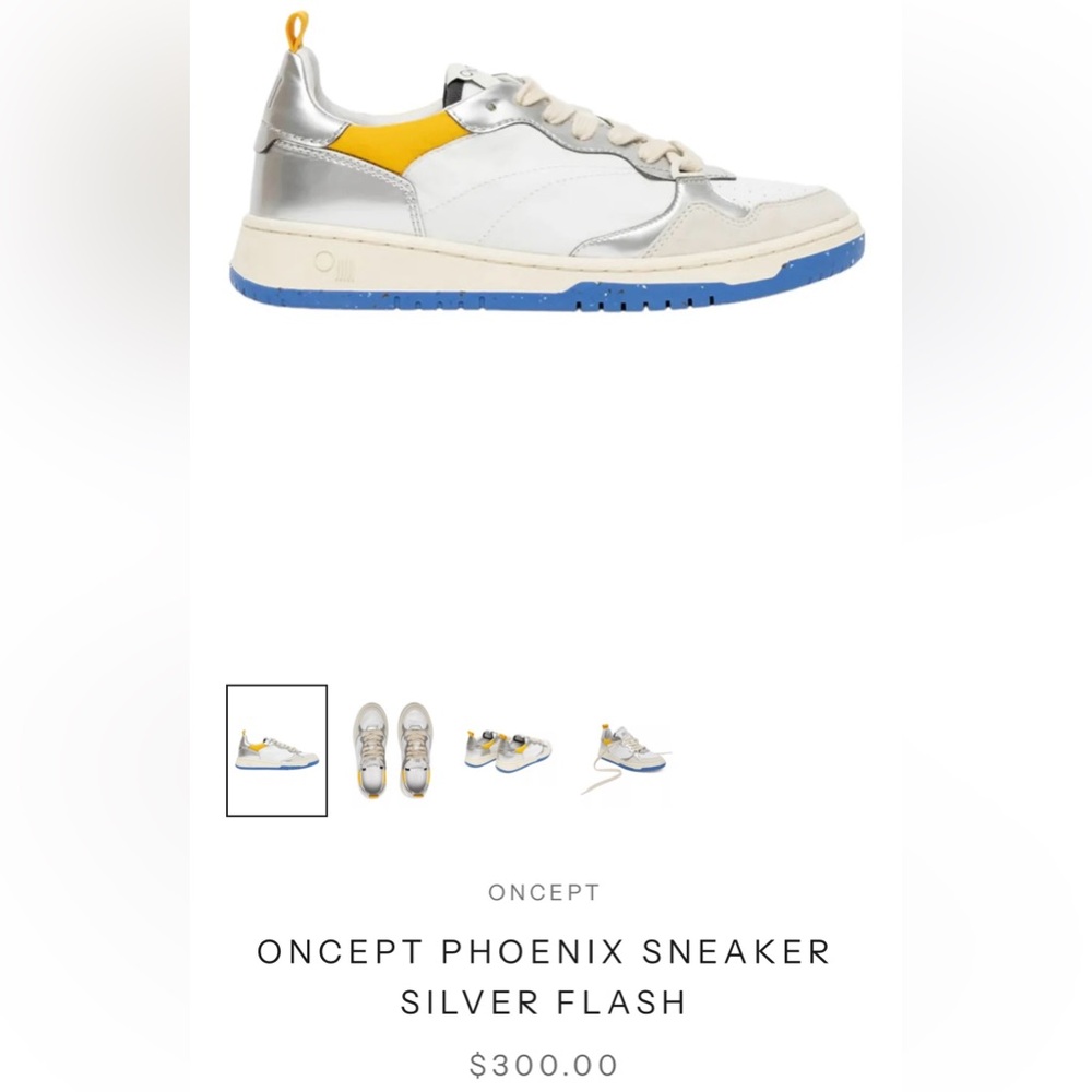 Oncept phoenix silver flash sneaker